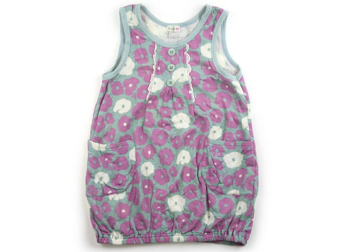 Jumpers - ニットプランナー（KP） Knit Planner(KP) ジャンパースカート 120 女の子 セージ・ラベンダー花柄 子供服 ベビー服 キッズ アウトレット ユーズド 【中古】キッズ・ベビー・マタニティ