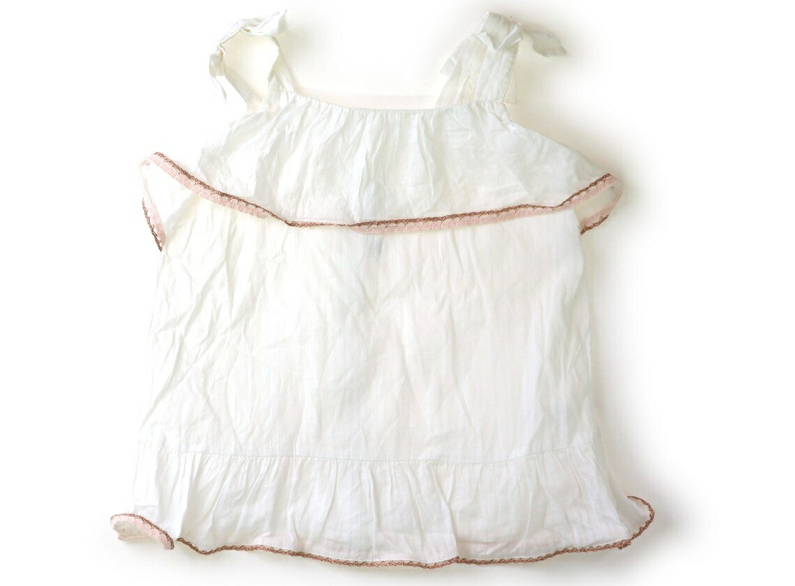 Janie & Jack Tank Top/Camisole, Size 130, Girls, Off-White/Pink, Children's Clothing, Baby Clothes, Kids, Outlet, Used [Pre-owned] Kids, Baby, Maternity