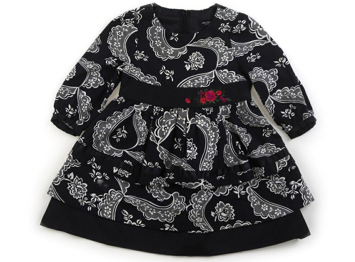 ジルスチュアート JILL STUART ワンピース 80 女の子 ブラック・オフ花柄 子供服 ベビー服 キッズ アウトレット ユーズド 【中古】キッズ・ベビー・マタニティ