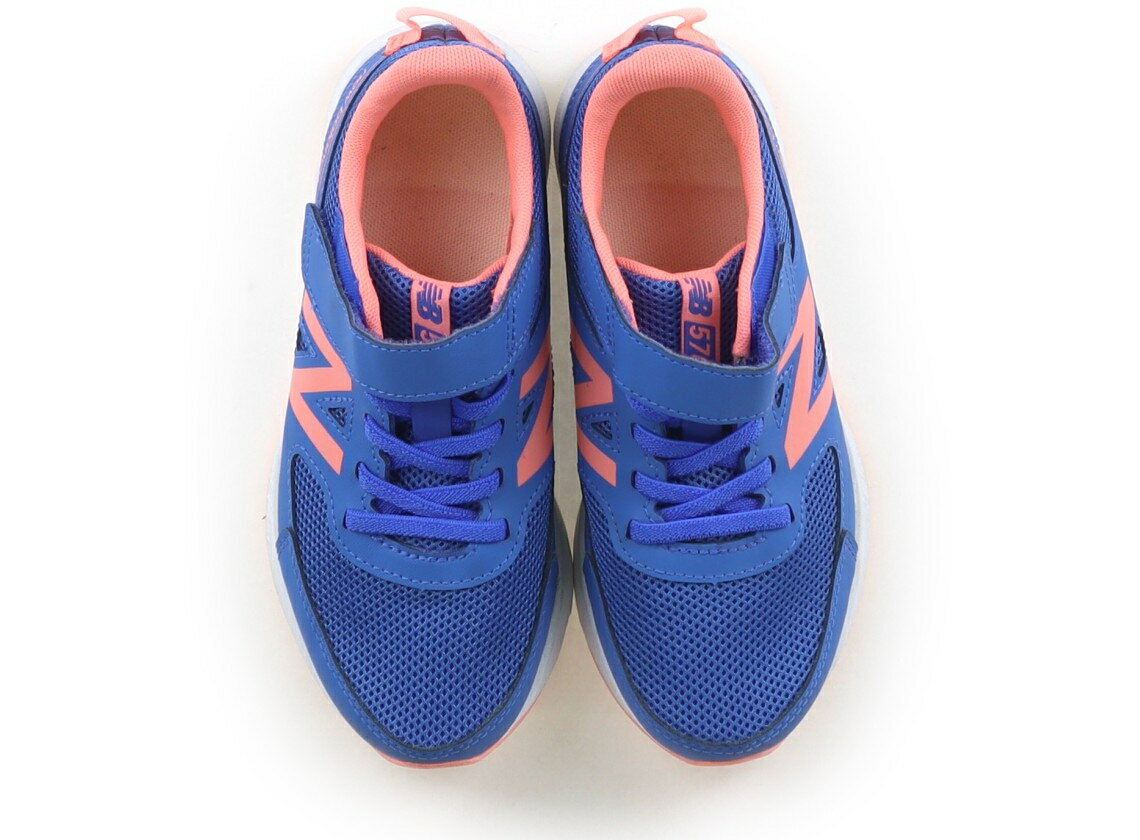 NEW BALANCE - ニューバランス New Balance スニーカー 靴20cm〜 女の子 ブルー・コーラル 子供服 ベビー服 キッズ アウトレット ユーズド 【中古】キッズ・ベビー・マタニティ