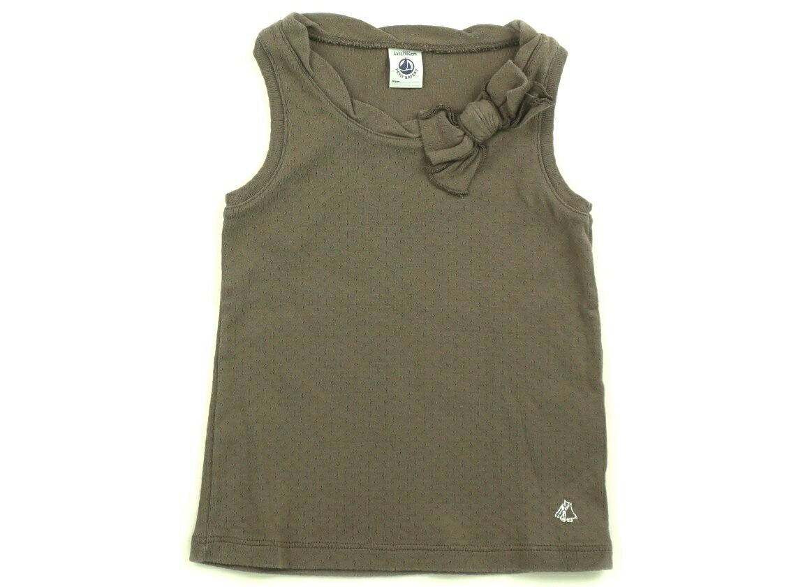 쁘띠 바토 PETIT BATEAU 탱크 탑 캐미솔 100 여자 카키 어린이 옷 아기 옷 키즈 아울렛 유즈드 [중고] 키즈 아기 출산