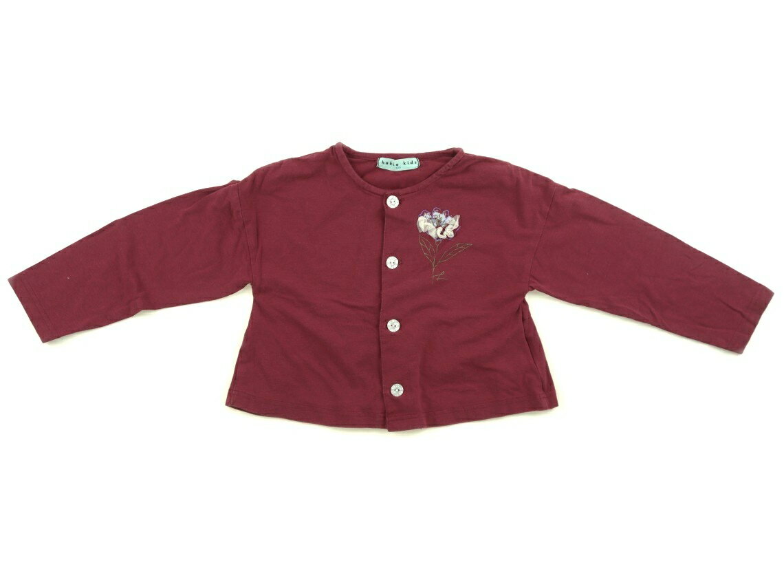 Rakuten - ハッカ HAKKA カーディガン 120 女の子 ワインレッド 子供服 ベビー服 キッズ アウトレット ユーズド 【中古】キッズ・ベビー・マタニティ