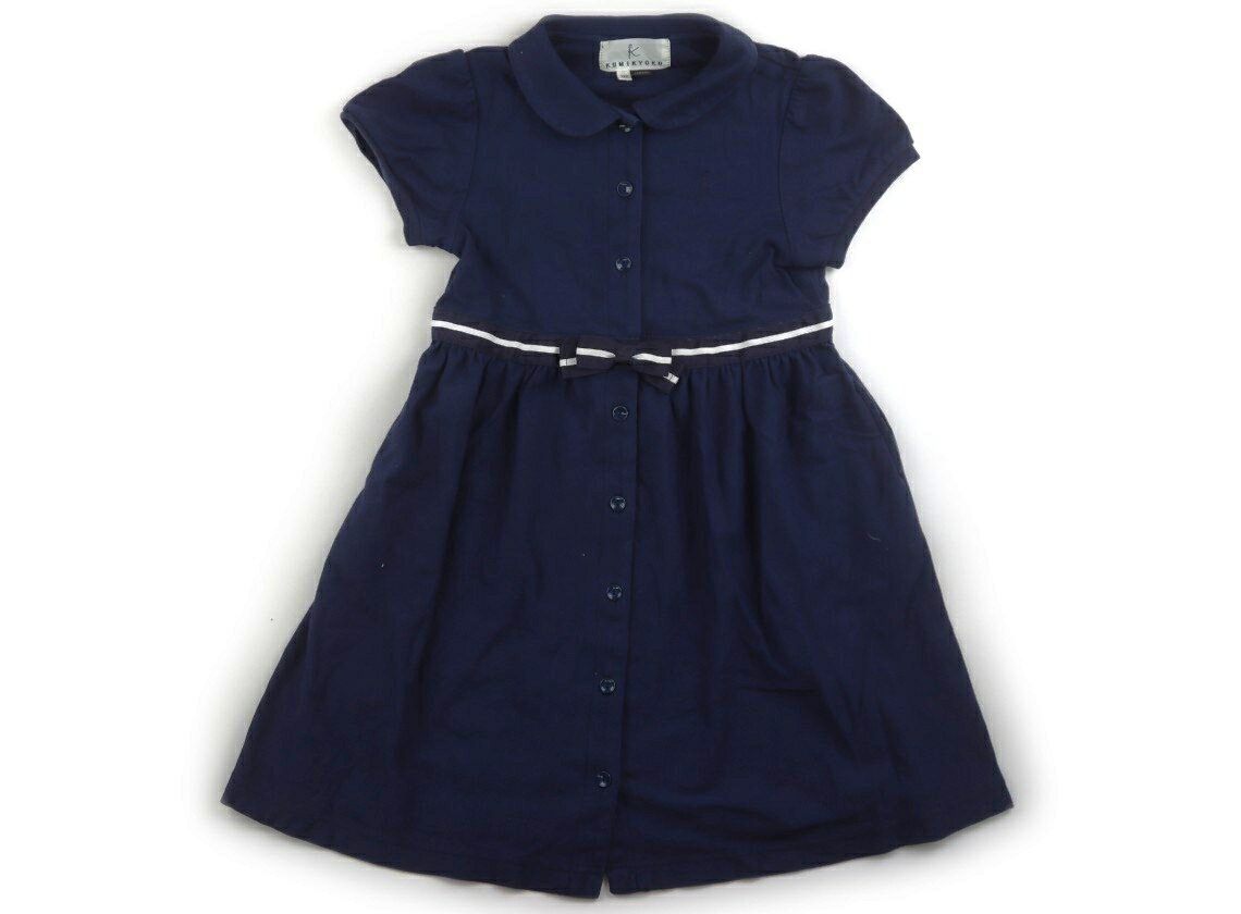 組曲 Kumikyoku ワンピース 120 女の子 ネイビー 子供服 ベビー服 キッズ アウトレット ユーズド 【中古】キッズ・ベビー・マタニティ
