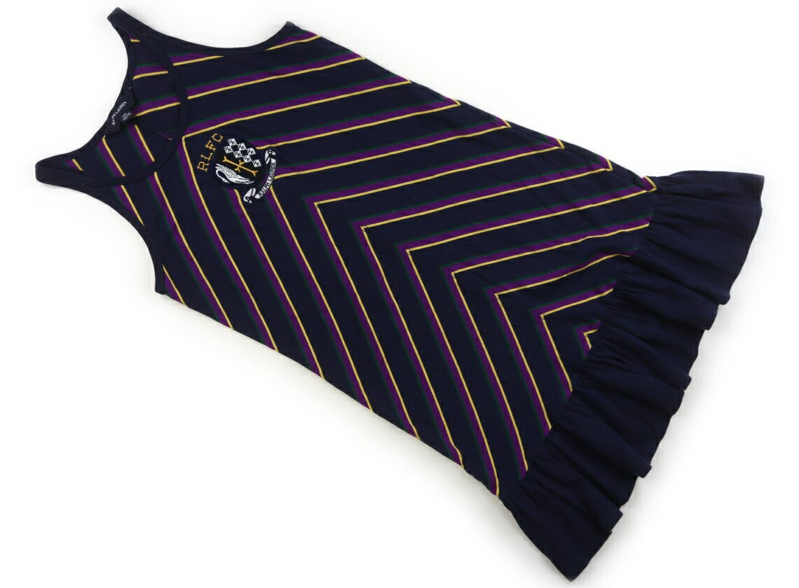 Rakuten - ラルフローレン Ralph Lauren ワンピース 140 女の子 紺、紫、黄色 子供服 ベビー服 キッズ アウトレット ユーズド 【中古】キッズ・ベビー・マタニティ