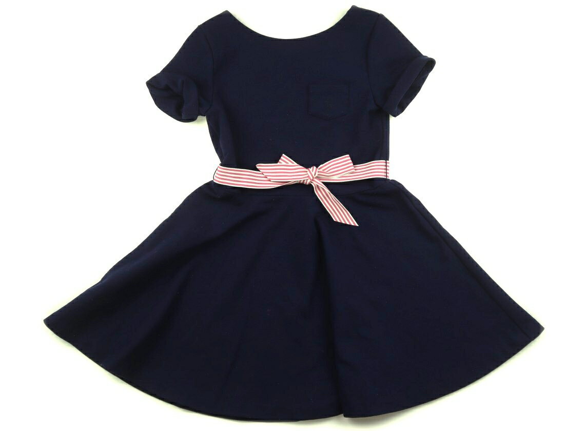Rakuten - ポロラルフローレン POLO RALPH LAUREN ワンピース 120 女の子 ネイビー 子供服 ベビー服 キッズ アウトレット ユーズド 【中古】キッズ・ベビー・マタニティ