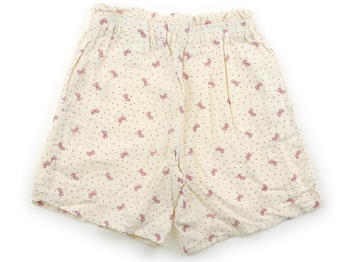 ベベ プチ ポワ ヴェール BeBe Petits Pois Vert キュロット 140 女の子 アイボリ...
