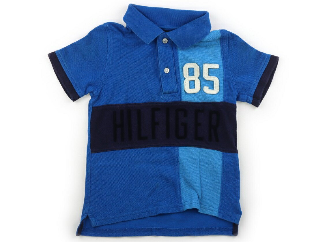 　ブランド 　Tommy Hilfiger(トミーヒルフィガー) 　カテゴリー 　ポロシャツ 　サイズ 　100サイズ 　色 　ブルー・ネイビー・ホワイトロゴ 　状態 　★★（返品不可） 　記名 　なし 　ジャンル 　Girl 実際のサイズ表記はXS/TP/XP(4-5)。鹿の子地。お色味特有の色褪せによる白っぽい毛羽立ちがありますが、まだお使いいただけそうです。 ＊【状態】【サイズ】に関しての詳しい説明はこちら