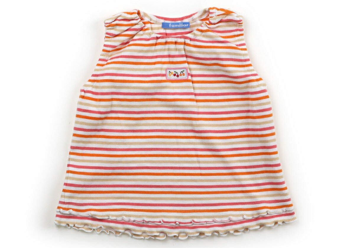 패밀리아 familiar 탱크 탑 캐미솔 100 여자 오렌지 레드 외 국경 아동복 아기 옷 키즈 아울렛 유즈드 [중고] 키즈 아기 출산
