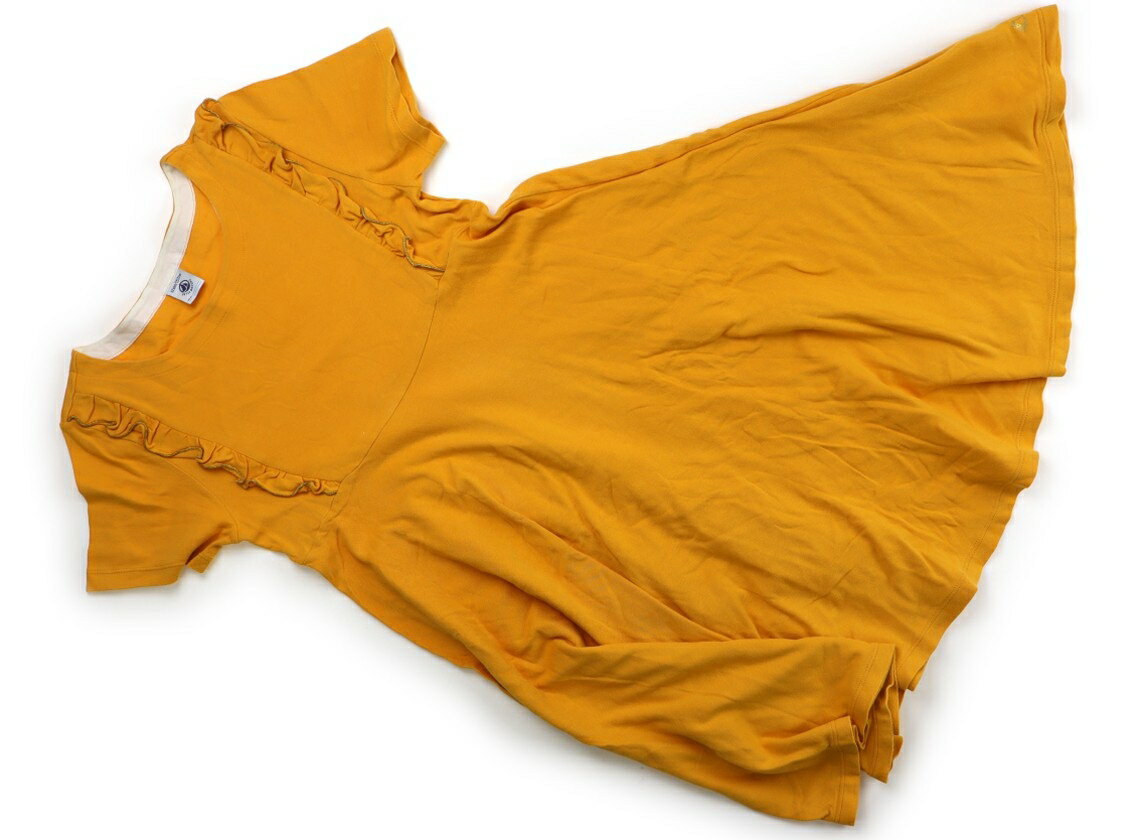 プチバトー PETIT BATEAU ワンピース 150 女の子 山吹色 子供服 ベビー服 キッズ アウトレット ユーズド 【中古】キッズ・ベビー・マタニティ