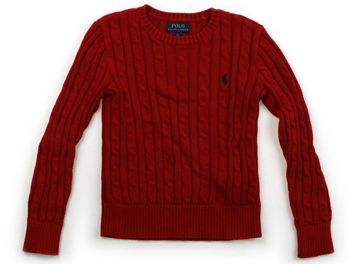 ポロラルフローレン POLO RALPH LAUREN ニット・セーター 130 男の子 レッドチェックフリル 子供服 ベビー服 キッズ アウトレット ユーズド 【中古】キッズ・ベビー・マタニティ