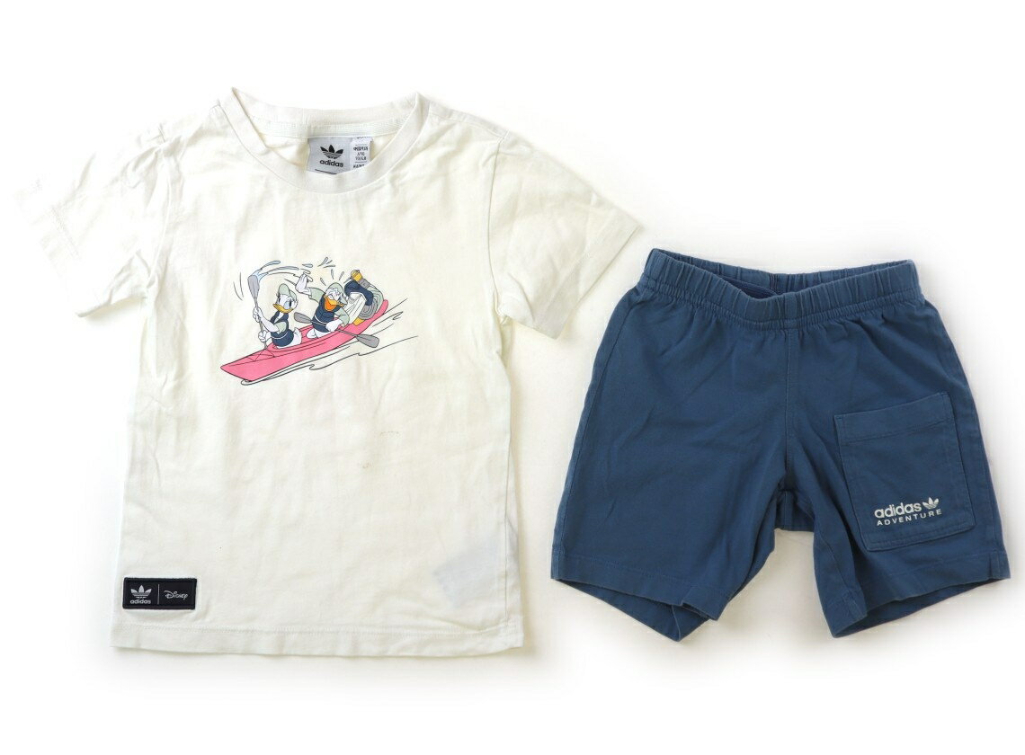 Rakuten - アディダス Adidas 上下セット 90 男の子 オフホワイト・ブルー・ドナルド・デイジー 子供服 ベビー服 キッズ アウトレット ユーズド 【中古】キッズ・ベビー・マタニティ