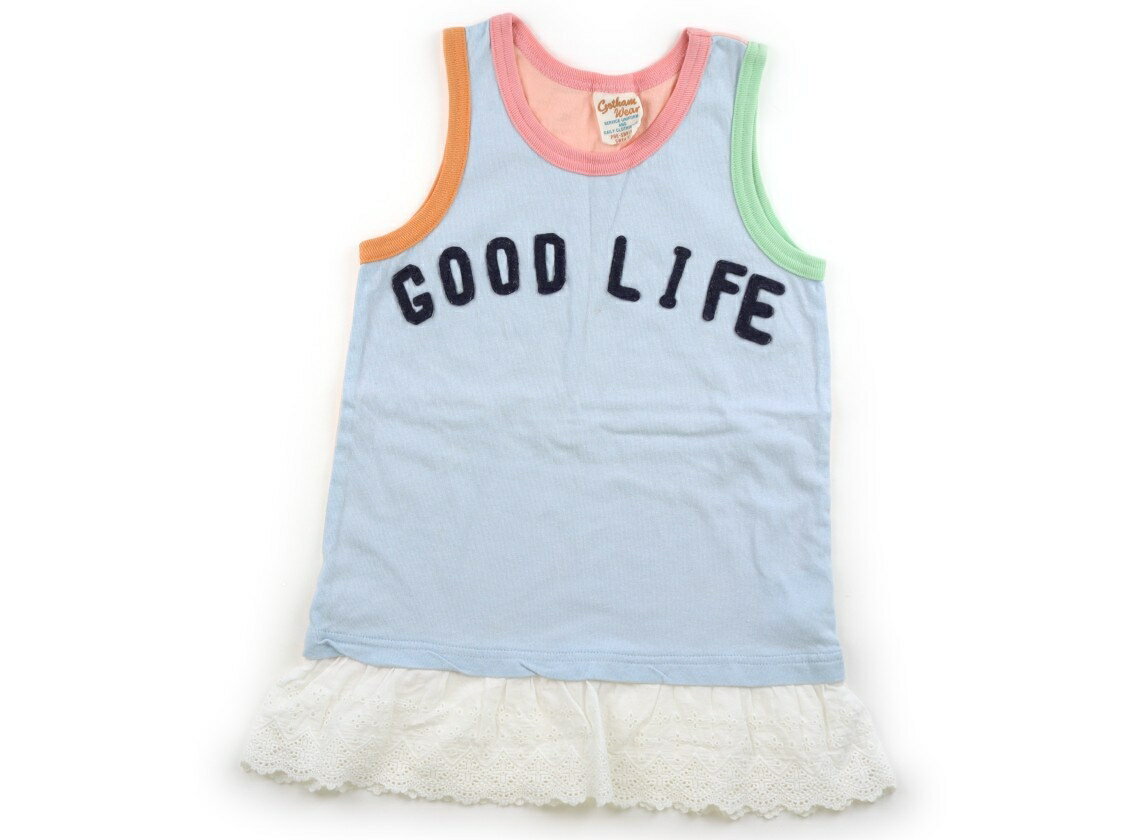 고담 GOTHAM 탱크 탑 캐미솔 120 소녀 라이트 블루 알파벳 어린이 옷 아기 옷 키즈 아울렛 유즈드 [중고] 키즈 아기 출산