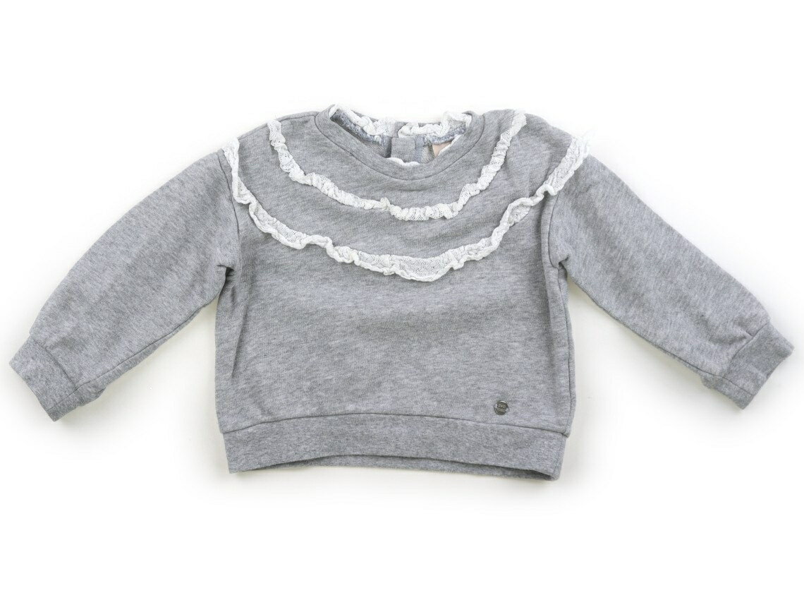 Rakuten - プティマイン petit main トレーナー・プルオーバー 100 女の子 グレー 子供服 ベビー服 キッズ アウトレット ユーズド 【中古】キッズ・ベビー・マタニティ