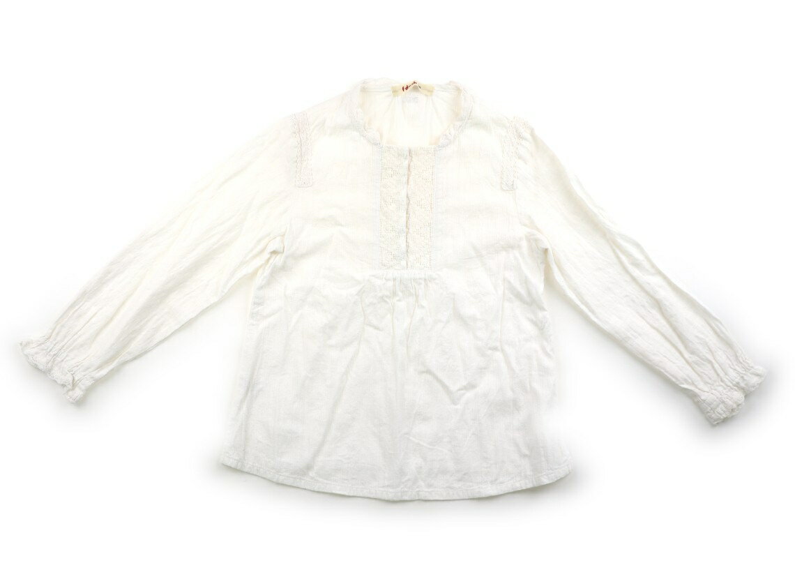 ファミリア familiar シャツ・ブラウス 130 女の子 生成り 子供服 ベビー服 キッズ アウトレット ユーズド 【中古】キッズ・ベビー・マタニティ
