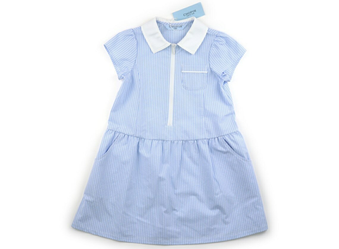 Rakuten - ショパン CHOPIN ワンピース 120 女の子 ブルーストライプ・ホワイト 子供服 ベビー服 キッズ アウトレット ユーズド 【中古】キッズ・ベビー・マタニティ