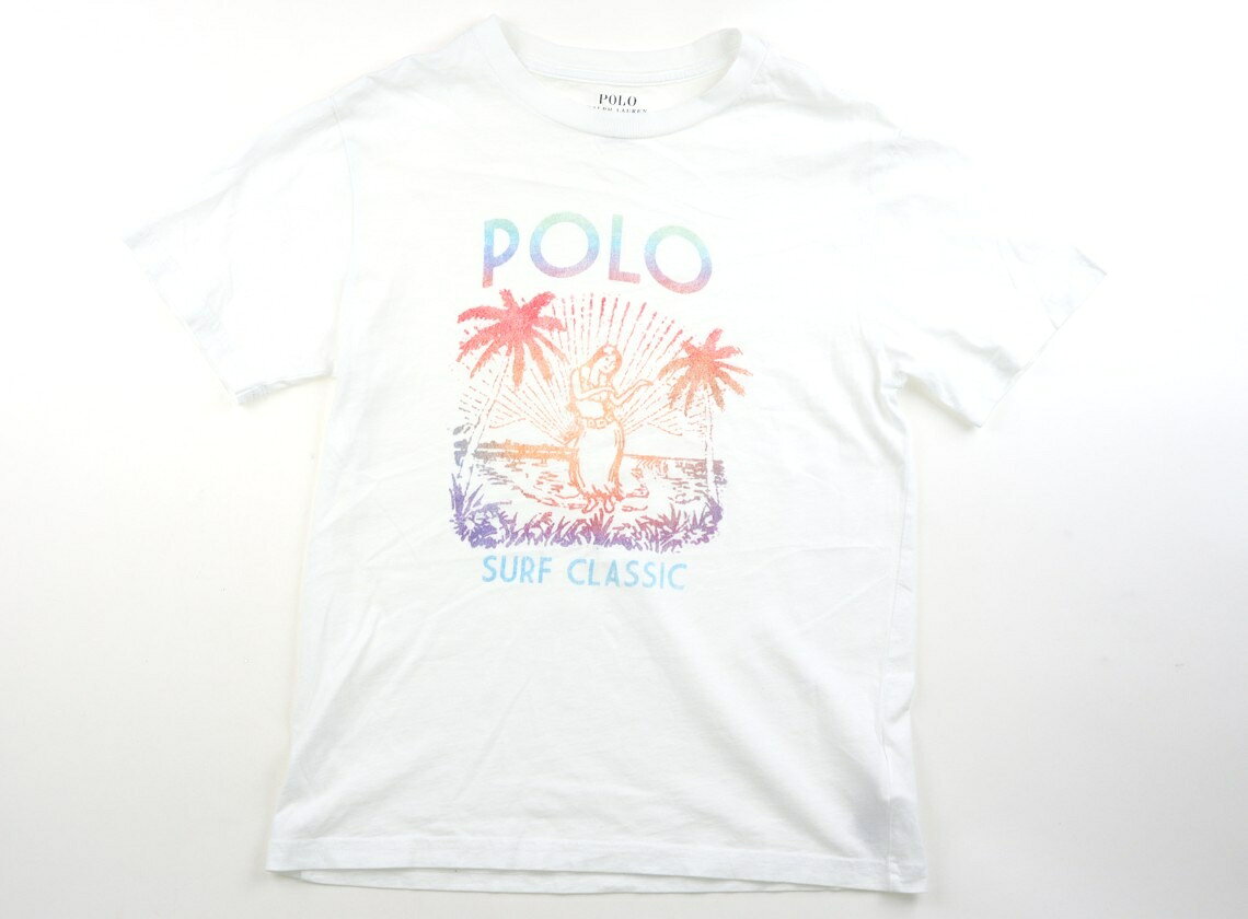 　ブランド 　POLO RALPH LAUREN(ポロラルフローレン) 　カテゴリー 　Tシャツ・カットソー 　サイズ 　140サイズ 　色 　ホワイト・カラフルハワイアンデザイン 　状態 　★★★★ 　記名 　なし 　ジャンル 　Girl やや使用感ありますが、綺麗な状態です。 ＊【状態】【サイズ】に関しての詳しい説明はこちら