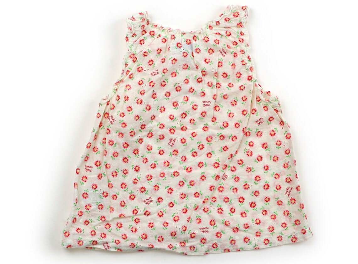 ミキハウス miki HOUSE シャツ・ブラウス 100 女の子 アイボリー・花柄 子供服 ベビー服 キッズ アウトレット ユーズド 【中古】キッズ・ベビー・マタニティ