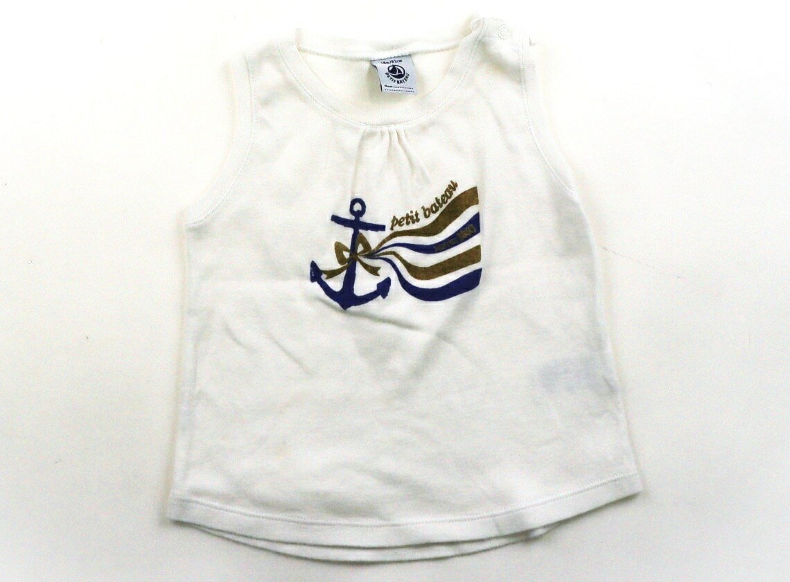 쁘띠 바토 PETIT BATEAU 탱크탑 캐미솔 80 소년 생성·프린트 아동복 아기 옷 키즈 아울렛 유즈드 [중고] 키즈·베이비·마터니티