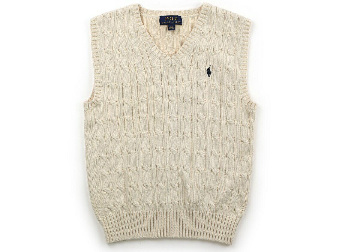 ポロラルフローレン POLO RALPH LAUREN ベスト 140 男の子 アイボリー 子供服 ベビー服 キッズ アウトレット ユーズド 【中古】キッズ・ベビー・マタニティ