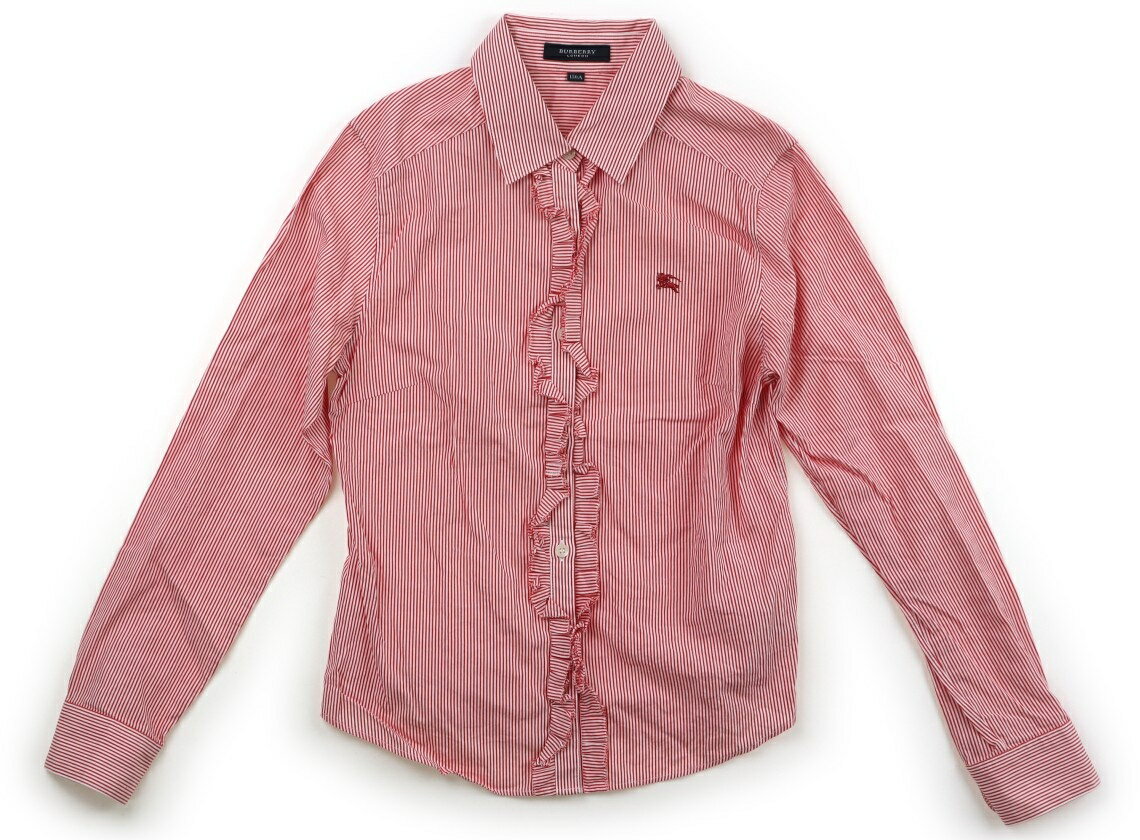 バーバリー BURBERRY シャツ・ブラウス 150 女の子 レッド・ストライプ 子供服 ベビー服 キッズ アウトレット ユーズド 【中古】キッズ・ベビー・マタニティ