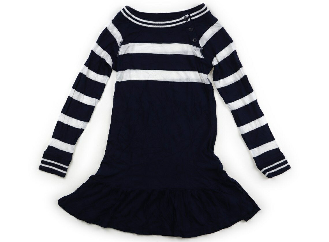 Dresses - ラルフローレン Ralph Lauren ワンピース 120 女の子 ボーダー、白、ネイビー 子供服 ベビー服 キッズ アウトレット ユーズド 【中古】キッズ・ベビー・マタニティ