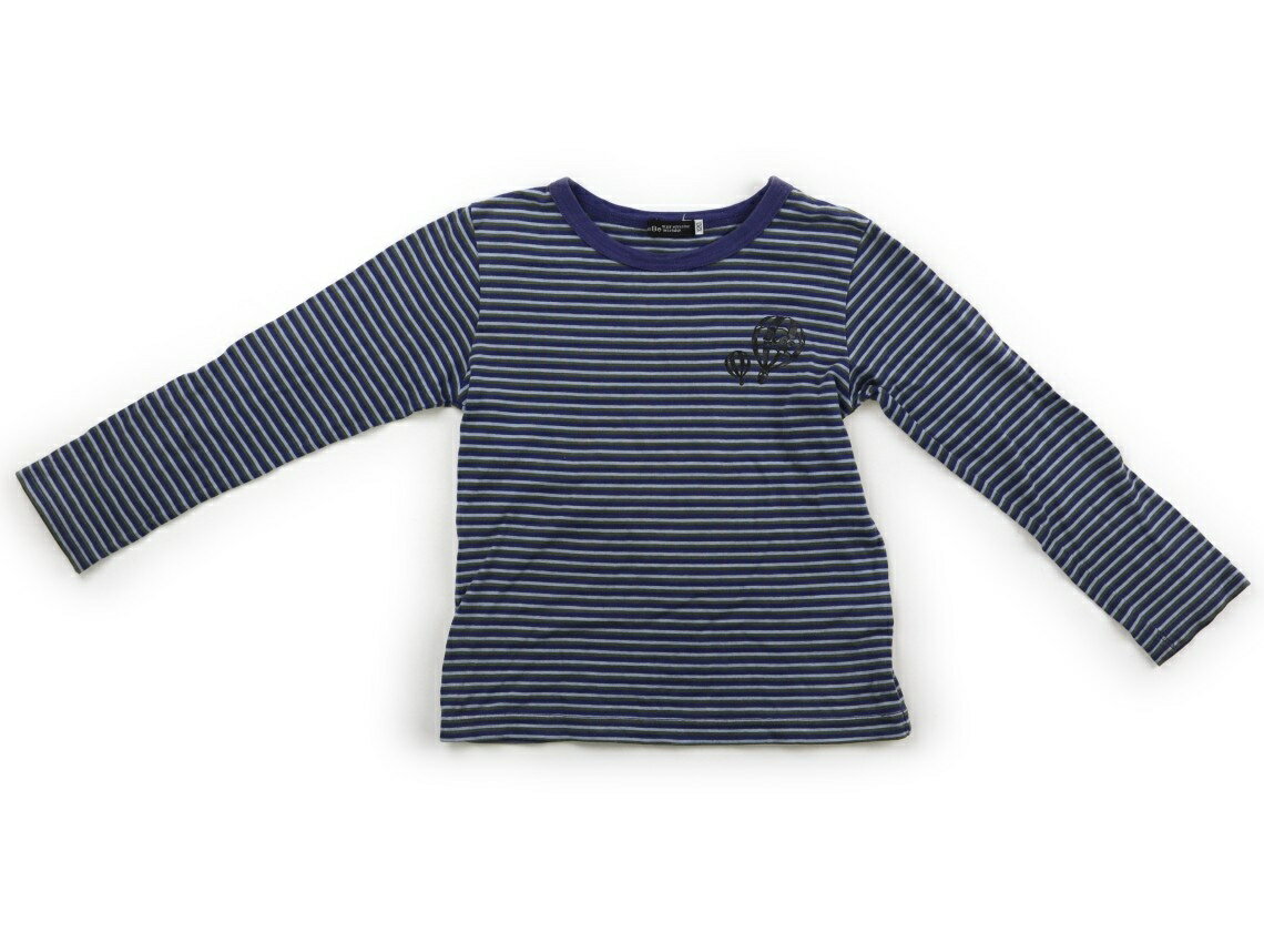 べべ BeBe Tシャツ・カットソー 120 男の子 ボーダー　青紫 子供服 ベビー服 キッズ アウトレット ユーズド 【中古】キッズ・ベビー・マタニティ