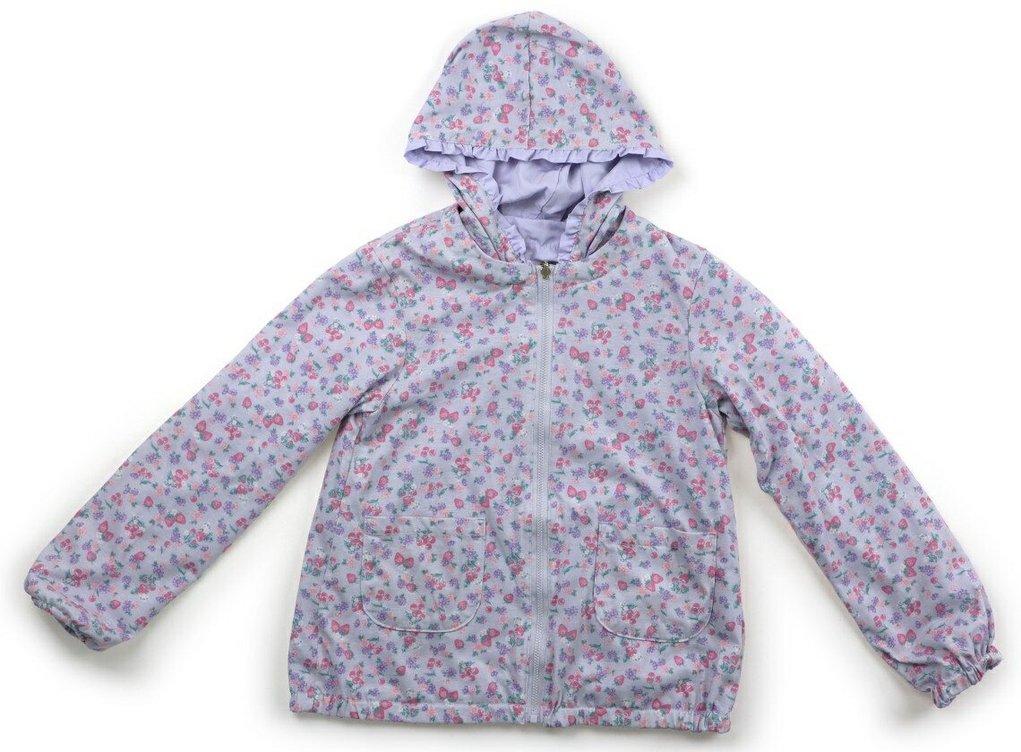 Coat - エニィファム anyFAM ブルゾン・Gジャン 140 女の子 リバーシブル　ラベンダー　イチゴ柄 子供服 ベビー服 キッズ アウトレット ユーズド 【中古】キッズ・ベビー・マタニティ