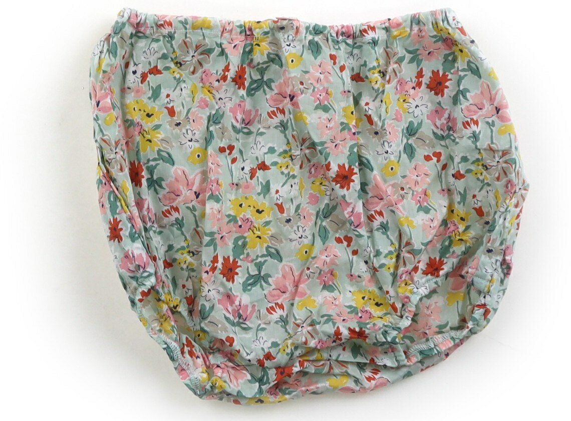 ボンポワン bonpoint ブルマ・ダイパーカバー 70 女の子 薄黄緑、花柄 子供服 ベビー服 キッズ アウトレット ユーズド 【中古】キッズ・ベビー・マタニティ