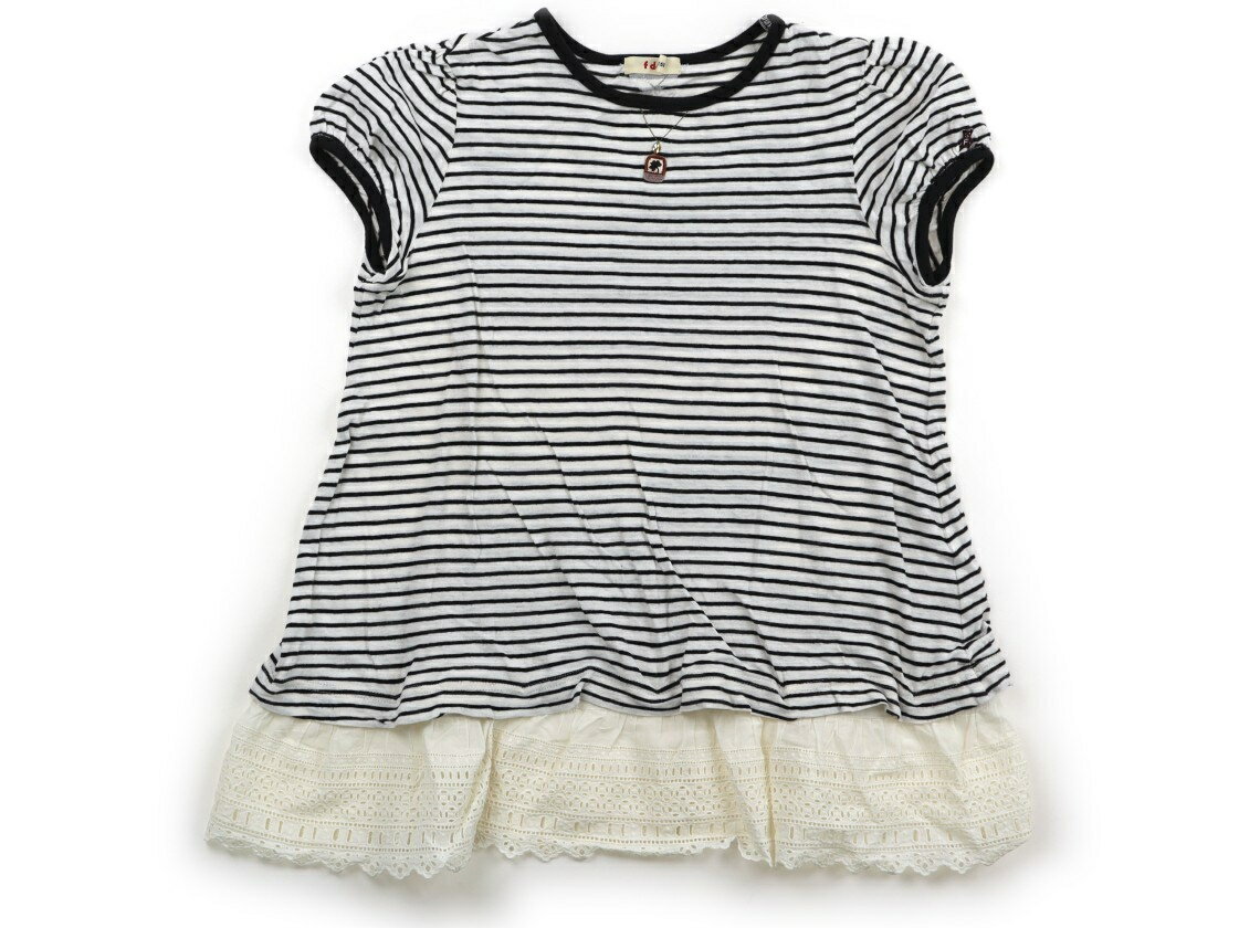 Rakuten - ファミリア familiar Tシャツ・カットソー 150 女の子 モノクロ・ボーダー 子供服 ベビー服 キッズ アウトレット ユーズド 【中古】キッズ・ベビー・マタニティ