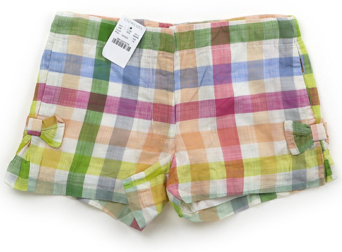 Rakuten - Jクルー J.Crew/Crewcuts ショートパンツ 140 女の子 白・ピンク・ブルーチェック 子供服 ベビー服 キッズ アウトレット ユーズド 【中古】キッズ・ベビー・マタニティ