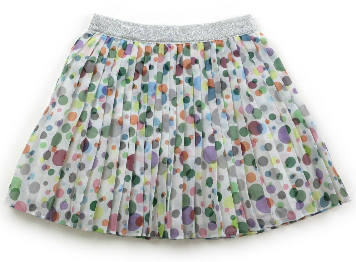 コムサイズム COMME CA ISM スカート 120 女の子 白、マルチカラードット、シルバー 子供服 ベビー服 キッズ アウトレット ユーズド 【中古】キッズ・ベビー・マタニティ