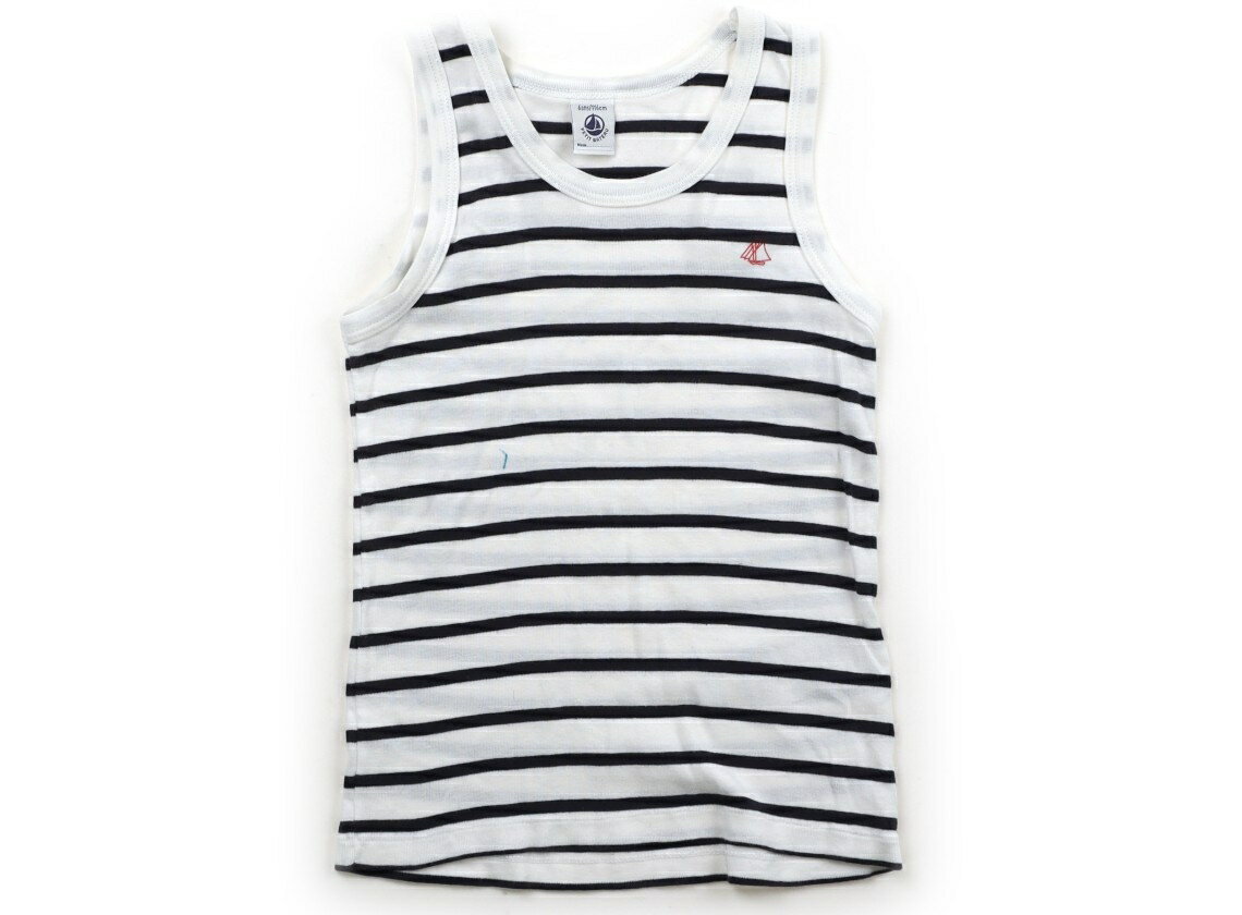 쁘띠 바토 PETIT BATEAU 탱크 탑 캐미솔 110 소년 네이비 화이트 테두리 아동복 아기 옷 키즈 아울렛 유즈드 [중고] 키즈 아기 출산