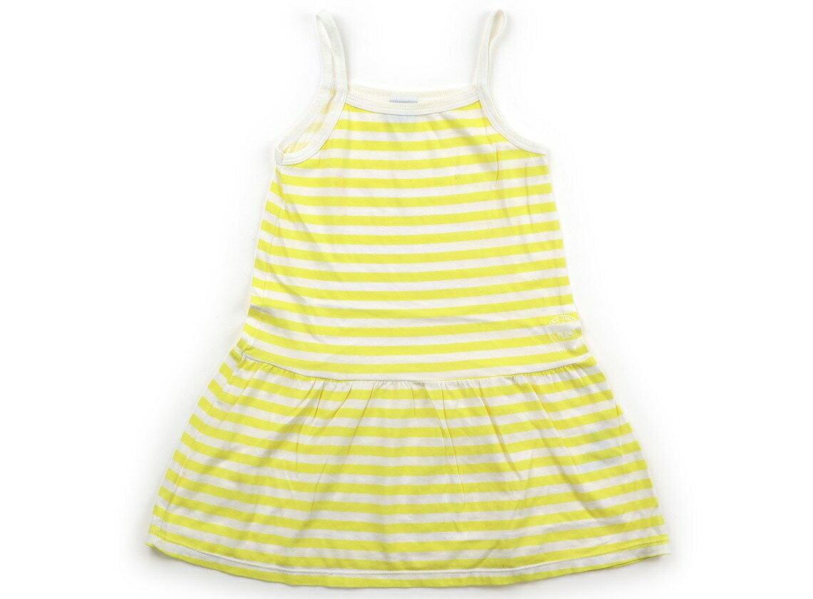 プチバトー PETIT BATEAU チュニック 100 女の子 イエローボーダー 子供服 ベビー服 キッズ アウトレット ユーズド 【中古】キッズ・ベビー・マタニティ
