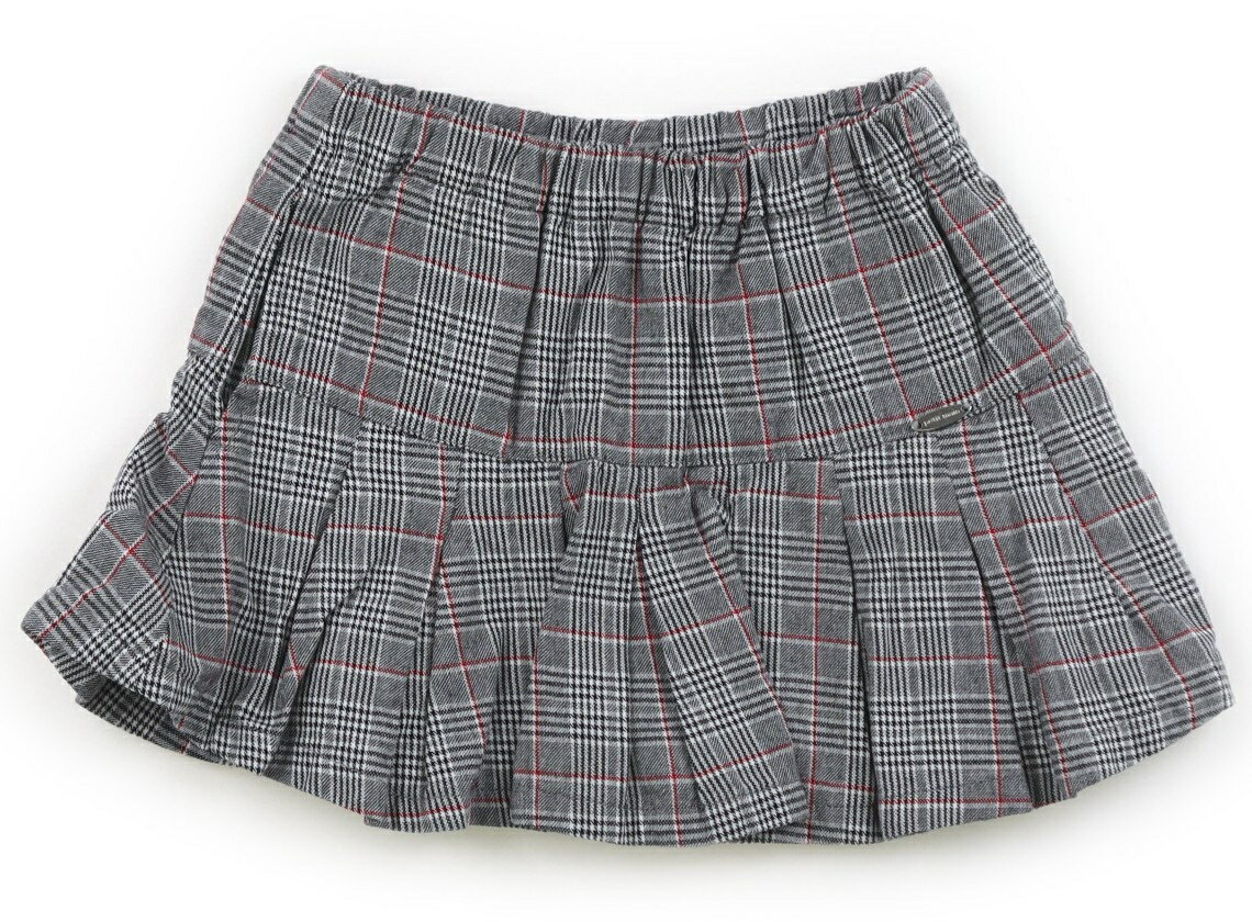 Rakuten - プティマイン petit main スカート 100 女の子 モノクロ×レッドチェック 子供服 ベビー服 キッズ アウトレット ユーズド 【中古】キッズ・ベビー・マタニティ