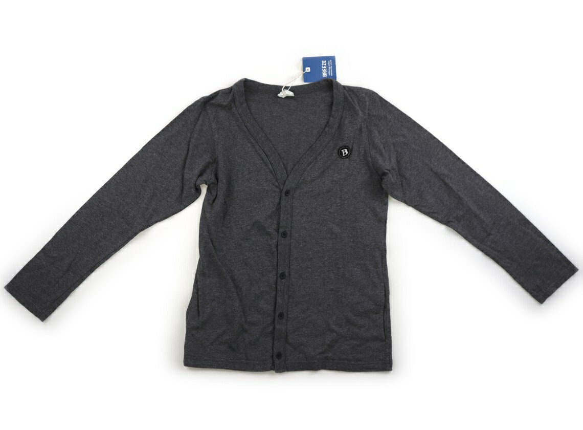 Cardigans - ブリーズ BREEZE カーディガン 140 女の子 杢グレー 子供服 ベビー服 キッズ アウトレット ユーズド 【中古】キッズ・ベビー・マタニティ