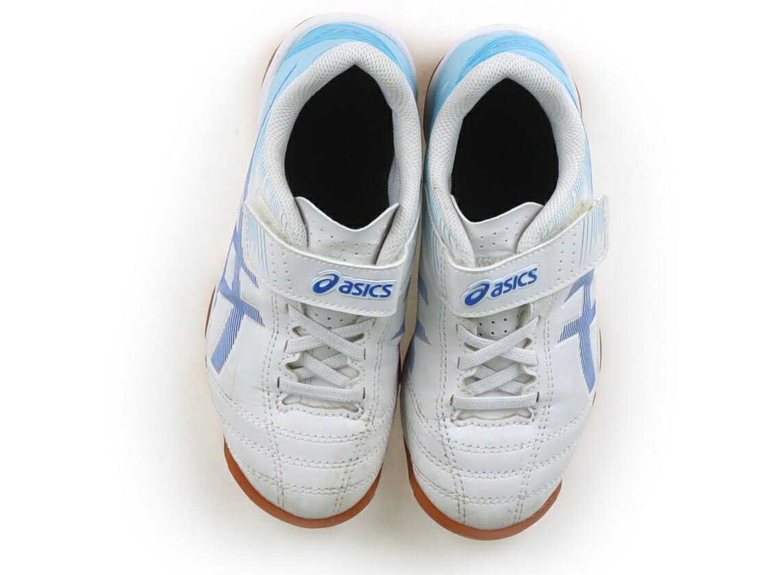 ASICS - アシックス Asics スニーカー 靴18cm〜 男の子 白、ブルー 子供服 ベビー服 キッズ アウトレット ユーズド 【中古】キッズ・ベビー・マタニティ