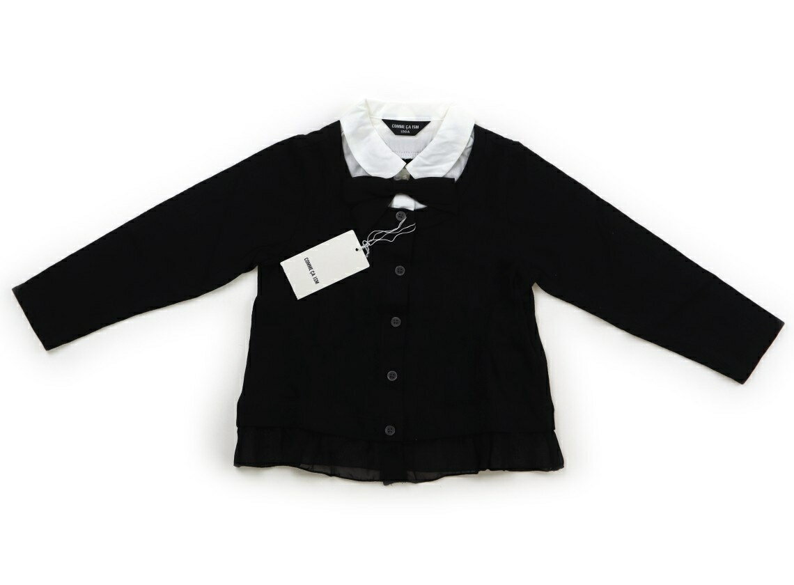 コムサイズム COMME CA ISM カーディガン 100 女の子 黒、リボン 子供服 ベビー服 キッズ アウトレット ユーズド 【中古】キッズ・ベビー・マタニティ