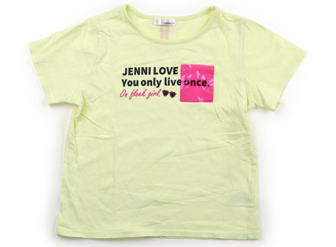 　ブランド 　JENNI(ジェニィ) 　カテゴリー 　Tシャツ・カットソー 　サイズ 　140サイズ 　色 　黄・黒・ピンク・英字 　状態 　★★（返品不可） 　記名 　なし 　ジャンル 　Girl 若干色褪せ・毛羽立ちがあり、やや型崩れがあります。お腹に薄い1cmほどのシミが数個ありますが、まだまだ普段着として活躍してくれそうです。 ＊【状態】【サイズ】に関しての詳しい説明はこちら