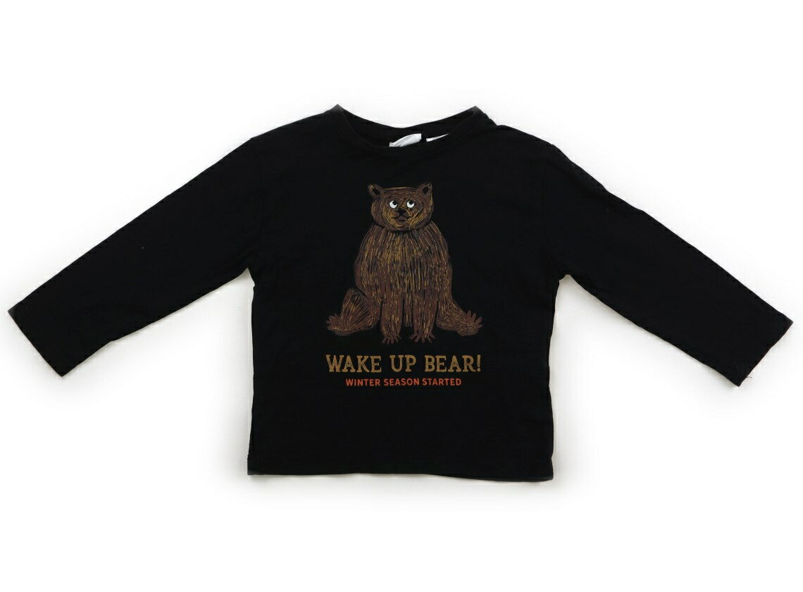Rakuten - ザラ ZARA Tシャツ・カットソー 90 男の子 黒、くま 子供服 ベビー服 キッズ アウトレット ユーズド 【中古】キッズ・ベビー・マタニティ