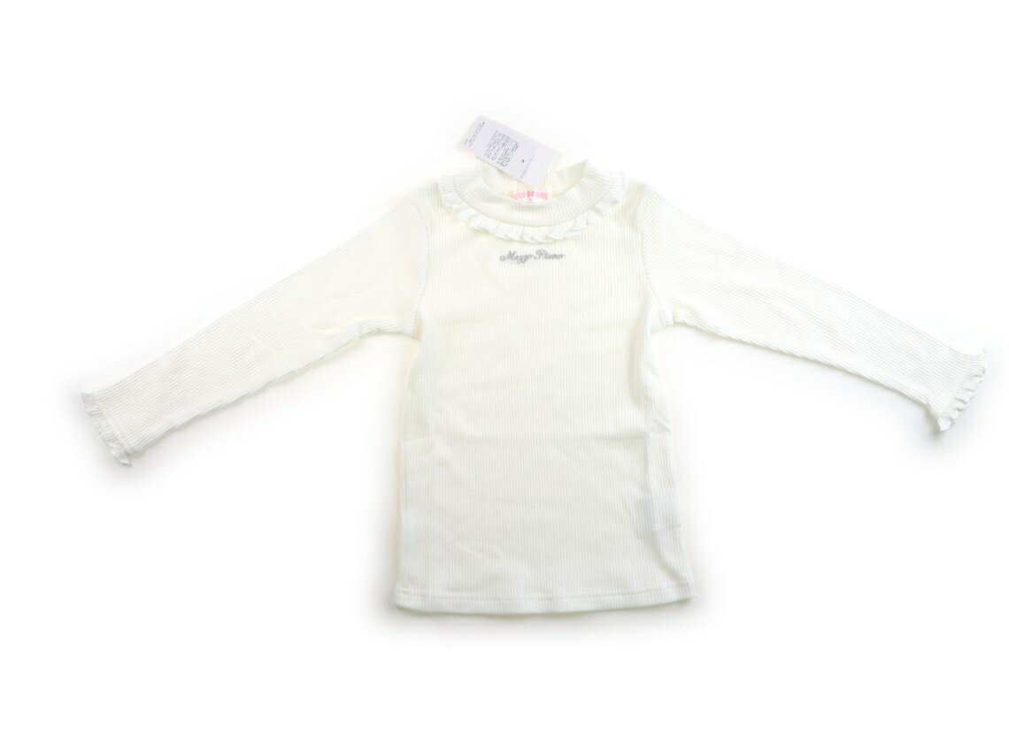 Rakuten - メゾピアノ mezzo piano Tシャツ・カットソー 120 女の子 白、フリル 子供服 ベビー服 キッズ アウトレット ユーズド 【中古】キッズ・ベビー・マタニティ