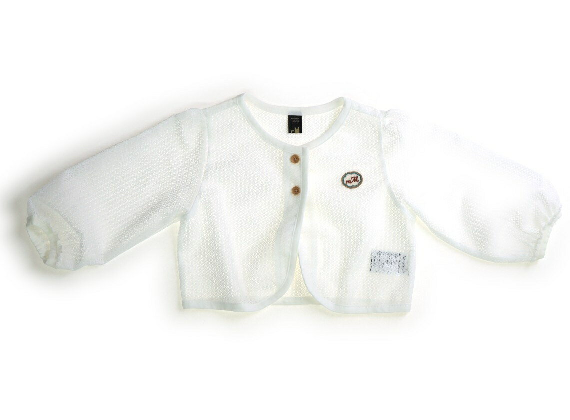 モンミミ monmimi カーディガン 100 女の子 ホワイト 子供服 ベビー服 キッズ アウトレット ユーズド 【中古】キッズ・ベビー・マタニティ