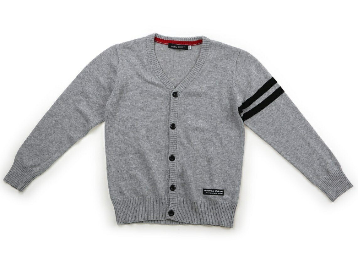 べべ BeBe カーディガン 140 男の子 グレー 子供服 ベビー服 キッズ アウトレット ユーズド 【中古】キッズ・ベビー・マタニティ