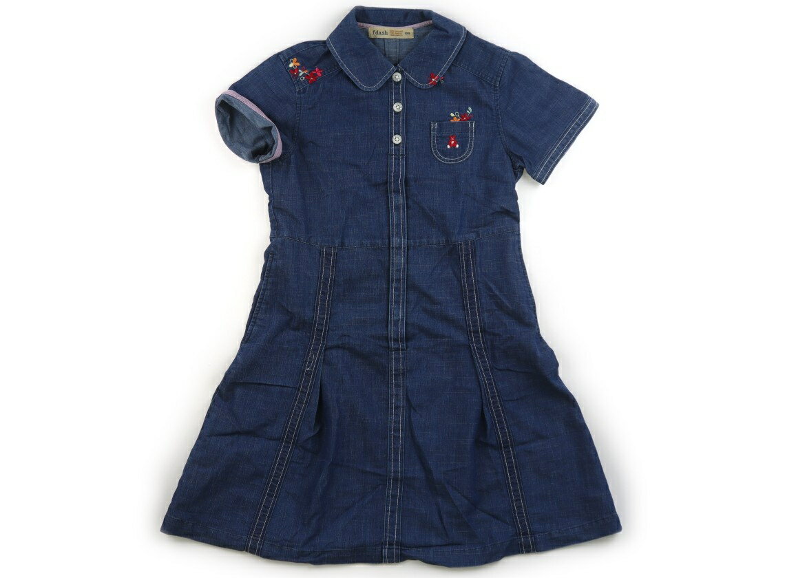 ファミリア familiar ワンピース 120 女の子 ブルー 子供服 ベビー服 キッズ アウトレット ユーズド 【中古】キッズ・ベビー・マタニティ
