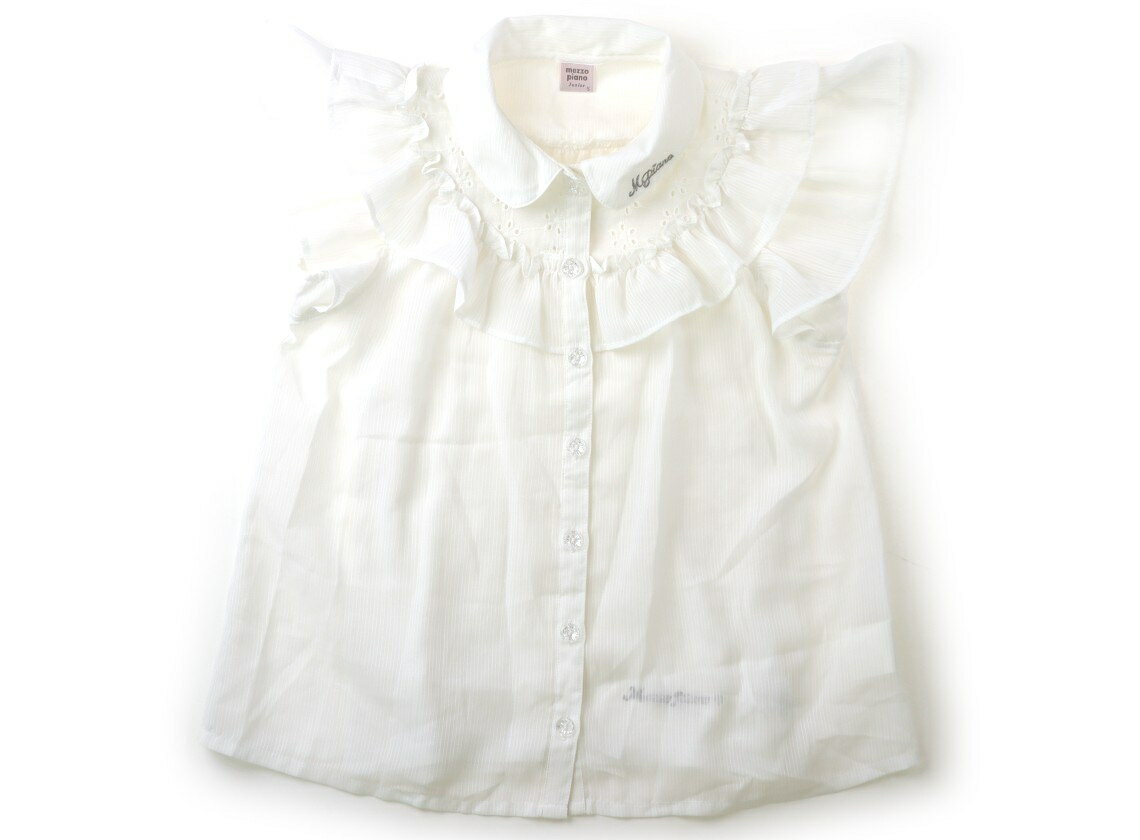 メゾピアノ mezzo piano シャツ・ブラウス 130 女の子 アイボリー 子供服 ベビー服 キッズ アウトレット ユーズド 【中古】キッズ・ベビー・マタニティ