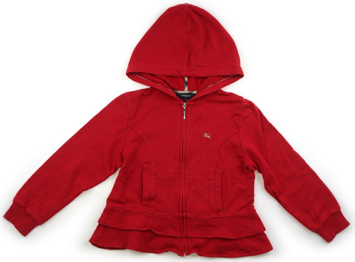バーバリー BURBERRY パーカー 110 女の子 赤 子供服 ベビー服 キッズ アウトレット ユーズド 【中古】キッズ・ベビー・マタニティ