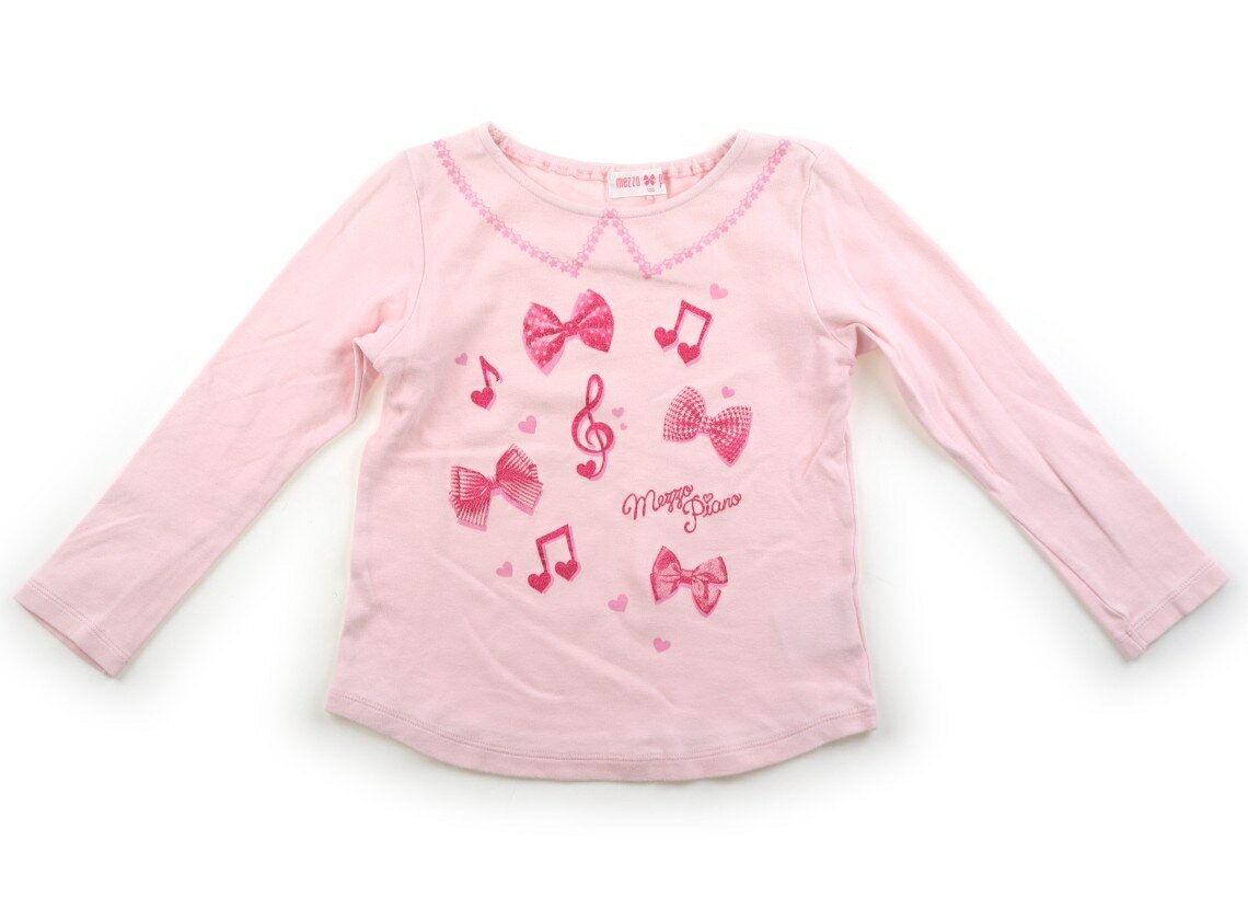 メゾピアノ mezzo piano Tシャツ・カットソー 120 女の子 ピンク 子供服 ベビー服 キッズ アウトレット ユーズド 【中古】キッズ・ベビー・マタニティ