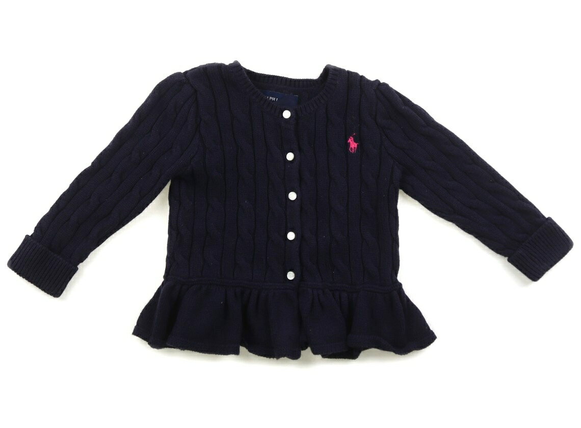 Cardigans - ラルフローレン Ralph Lauren カーディガン 80 女の子 ネイビー 子供服 ベビー服 キッズ アウトレット ユーズド 【中古】キッズ・ベビー・マタニティ