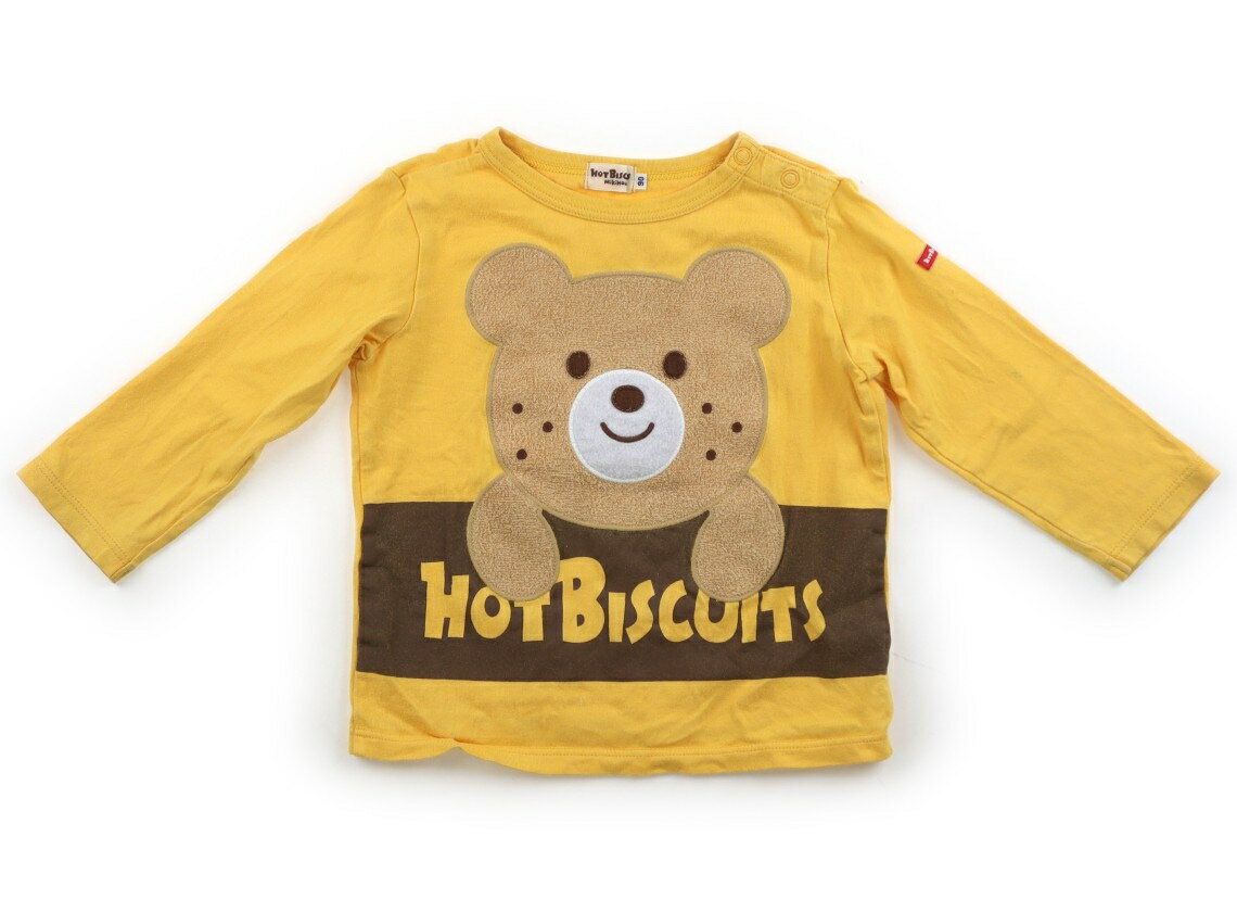 Rakuten - ホットビスケッツ Hot Biscuits Tシャツ・カットソー 90 男の子 黄色、ブラウン、クマ 子供服 ベビー服 キッズ アウトレット ユーズド 【中古】キッズ・ベビー・マタニティ
