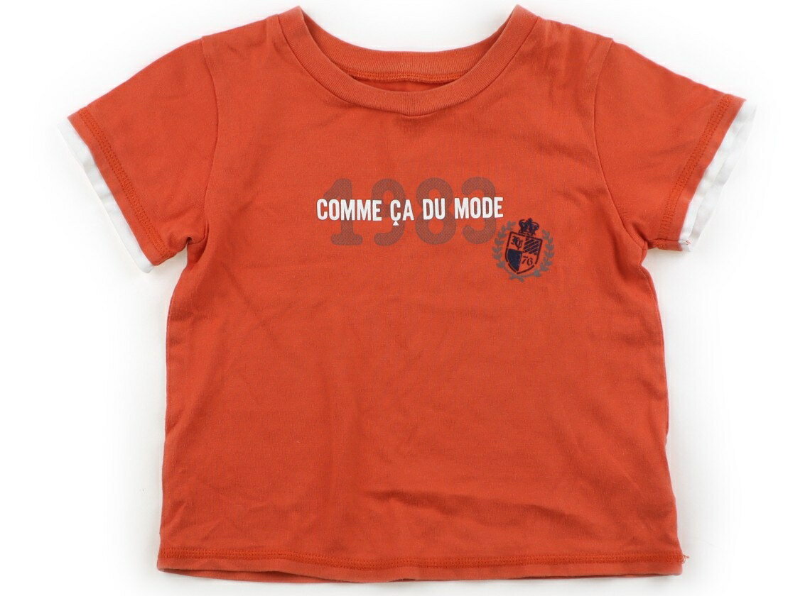 コムサフォセット COMME CA FOSSETTE Tシャツ・カットソー 100 女の子 オレンジ・ホワイト 子供服 ベビー服 キッズ アウトレット ユーズド 【中古】キッズ・ベビー・マタニティ