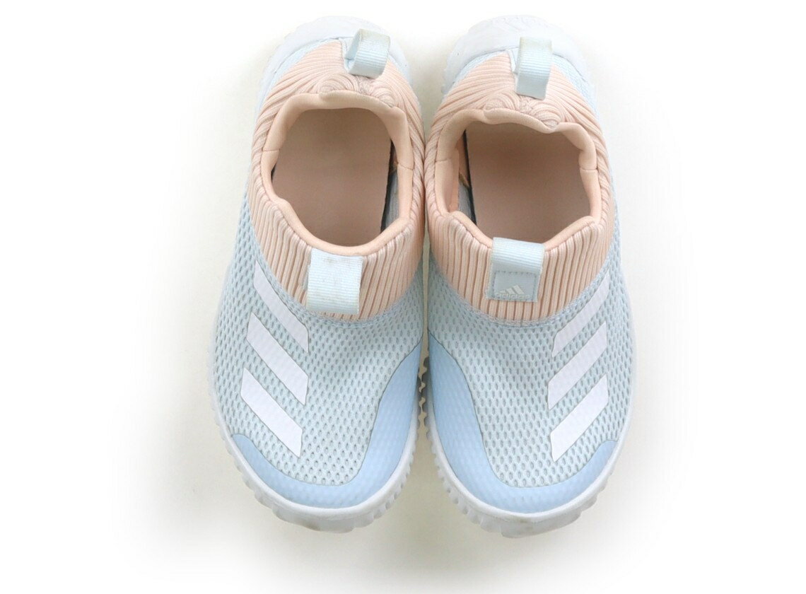 アディダス Adidas スニーカー 靴19cm〜 女の子 水色、ピーチ 子供服 ベビー服 キッズ アウトレット ユーズド 【中古】キッズ・ベビー・マタニティ
